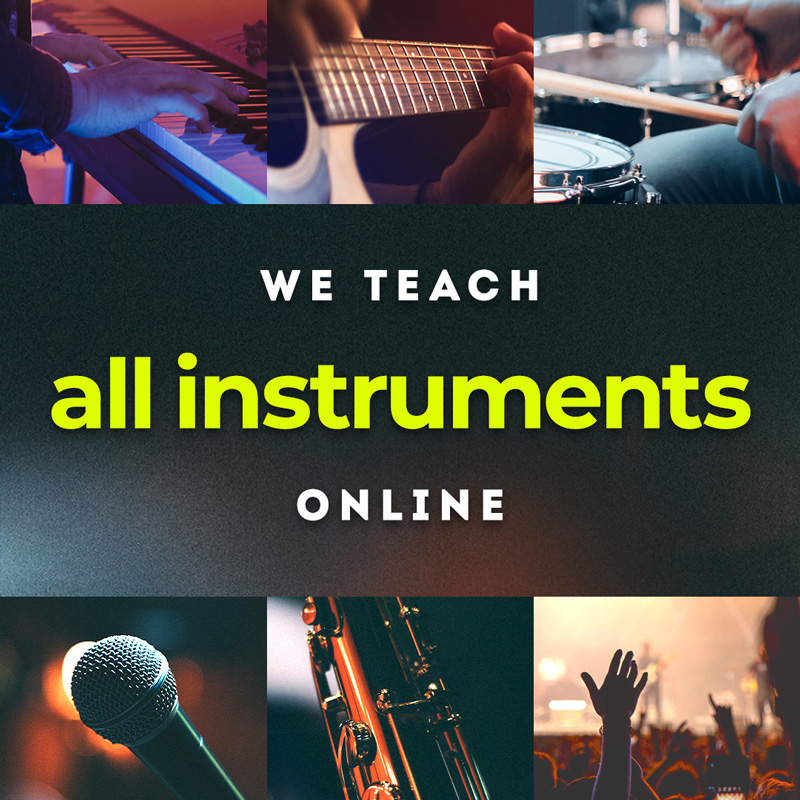 We teach all instruments